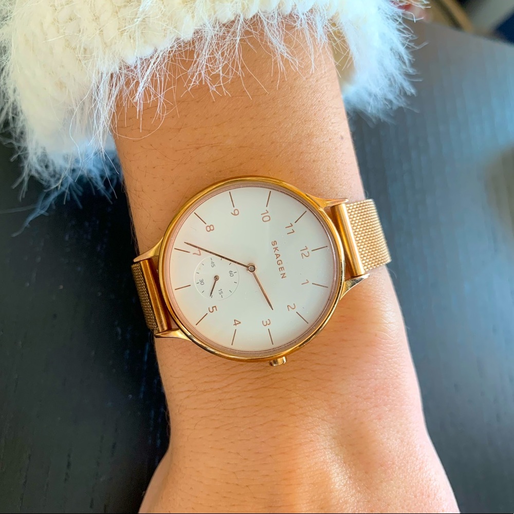 Skagen Watch - Rose Gold Mesh